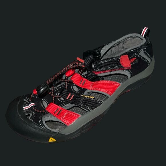 Big Kids' Keen Newport H2 Racing Red Gargoyle Black Size 4 - Picture 7 of 7